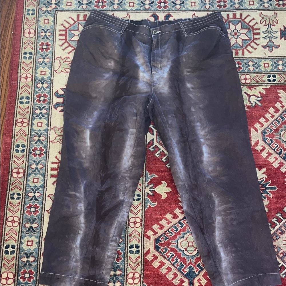Unique purple & white pants